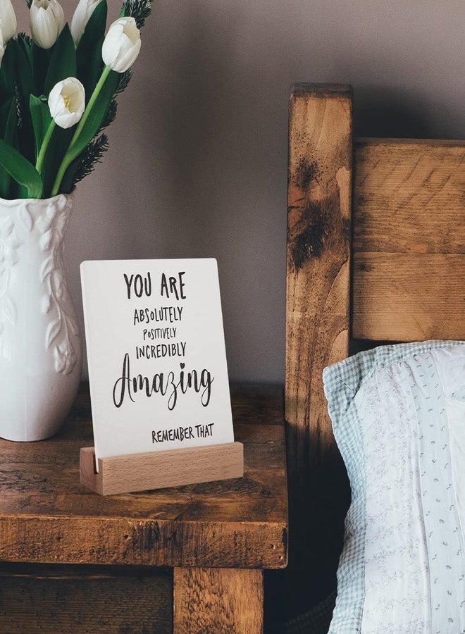 Lodeskee You are Amazing Encouragement Gifts Inspirational Quotes Gifts for Women Girl Boy Teen Bestie Sisiter, Cheer Up Gifts Hard Time Gifts Inspirational Positive Decor Plaques - Image 2