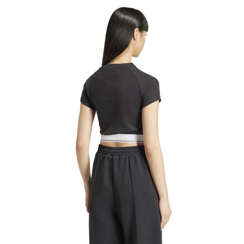 adidas adidas CS RIB SS TEE Black Originals Women T-SHIRTS