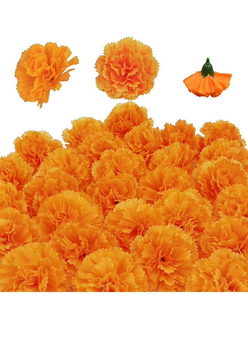 Artificial Marigold Flowers, 50Pcs Silk Marigold Artificial Flowers for Diwali Home Decor DIY Wreath Garland Craft Baby Shower Wedding Party Decoration New Year Decor(Orange) - pzsku/Z45EF3056D04BF7394FFFZ/45/_/1698455396/c1626cef-67c2-457b-8672-b85d69615995