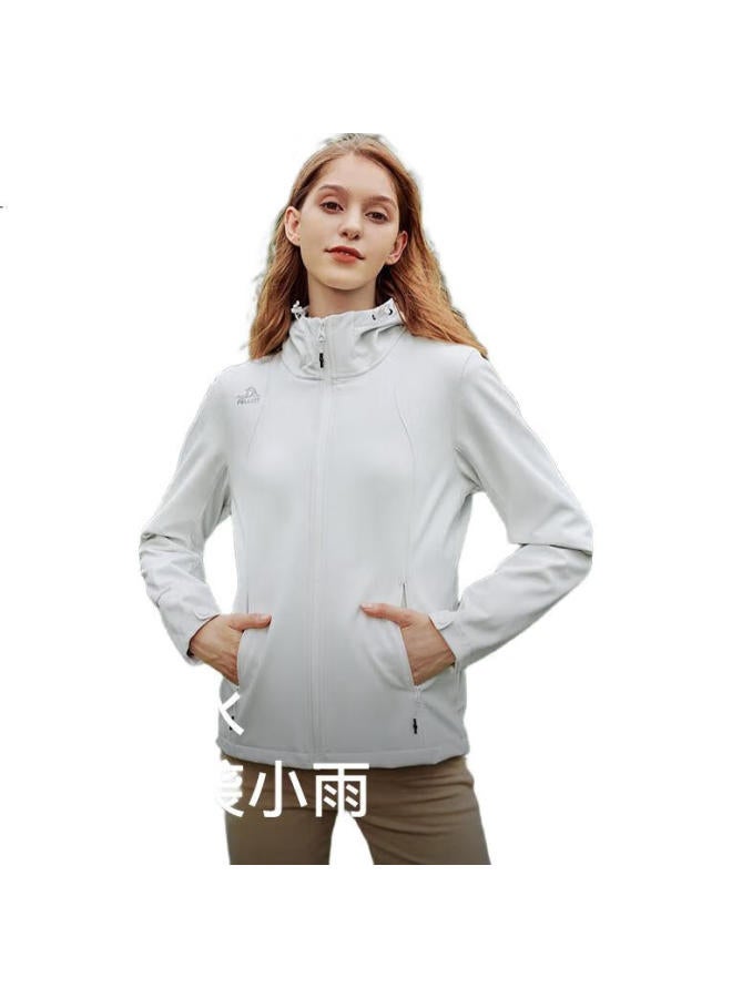 PELLIOT [Fengdun] Outdoor Soft Shell Jacket For Men And Women, Spring Windproof Warm Mountaineering Hiking Coat 12230602 Pink Xl - Image 2