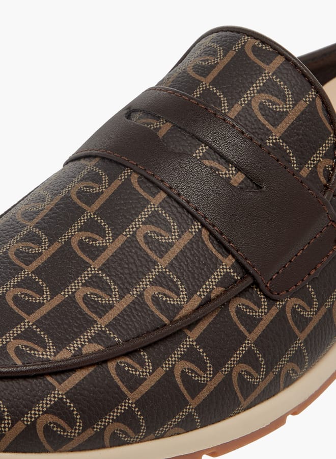 Paprika Women Monogram Print Slip-On Mules  - Image 4
