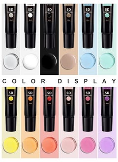 EBANKU 12 Colors 5D Carving Nail Gel Polish Soft Candy Nail Sculpture Painting Gel Soak Off Cute Jelly Macaron Modeling Glue For Diy Nail Art Designs  - Image 3