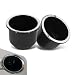 Ferianl 2PCS Car Cup Holder Insert Recessed Drop in Plastic Cup Drink Can Holder Large Capacity Cup Holder Replacement Accessories Universal for RV Boat Car Couch Golf Cart Black - Image 2