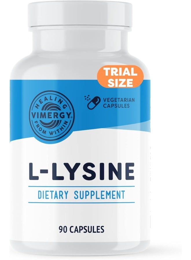 Vimergy L-Lysine 500Mg Capsules, 270 Servings – Essential Amino Acid – Supports Immune System, Healthy Skin, Muscles, Bone & Tissue – Vegetarian, Non-Gmo, No Gluten, Kosher - Image 1