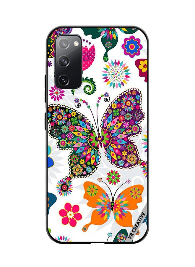 VR CREATIVE Protective Case Cover For Samsung Galaxy S20 FE 5G Butterflies Design Multicolour - Image 1