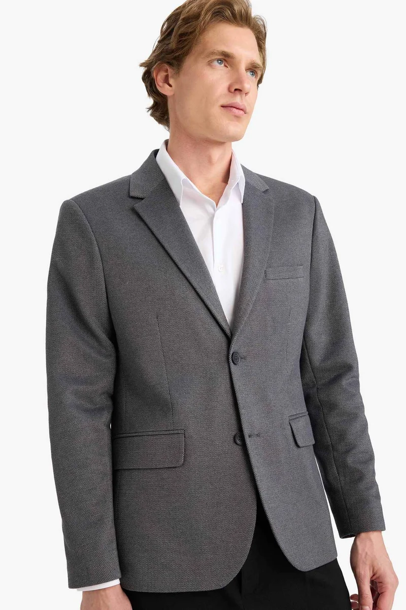 DeFacto Slim Fit Cotton Blazer
