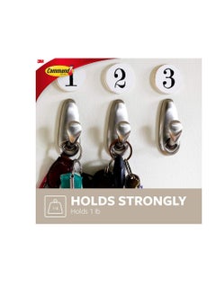 3M Small Metallic Hook, Brushed Nickel, Forever Classic  - Image 3