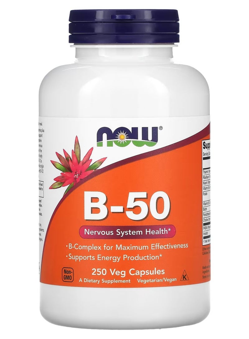 now B-50, 250 Veg Capsules - Image 1