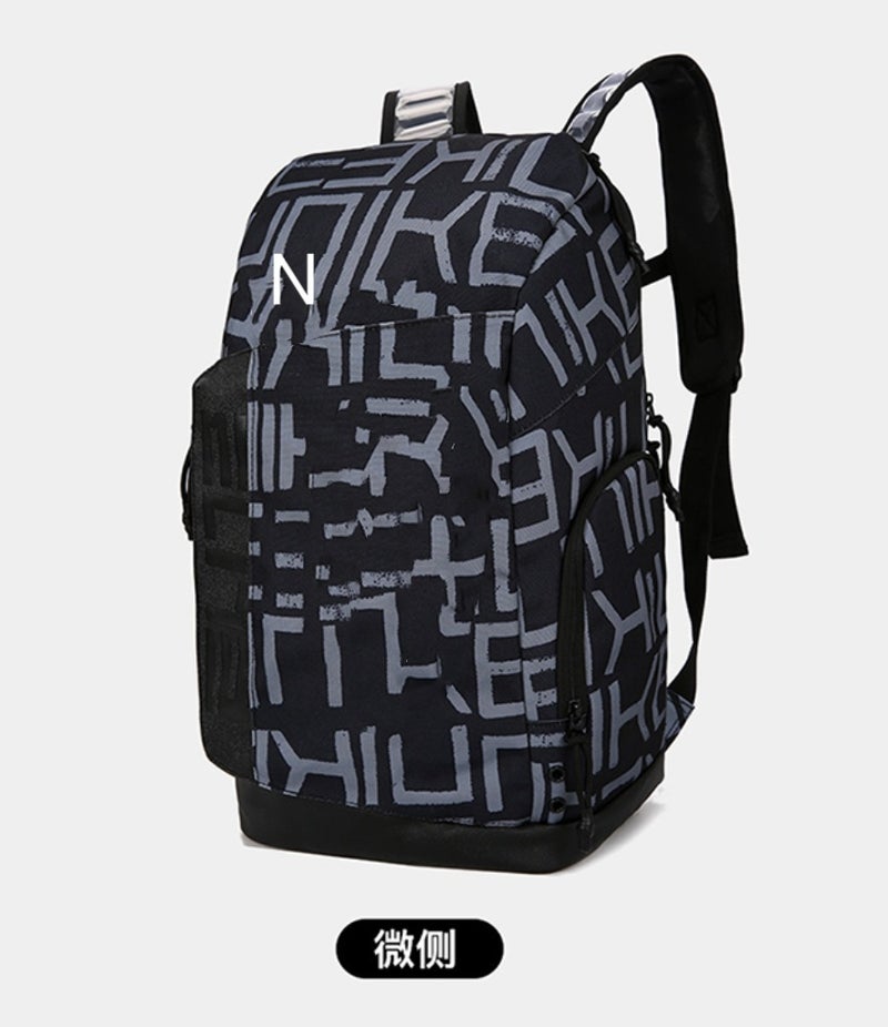 Leisure Sports Fitness Basketball Air Cushion Backpack Student Computer Bag Large Capacity Outgoing Storage Travel Bag 5880 letters - Image 1