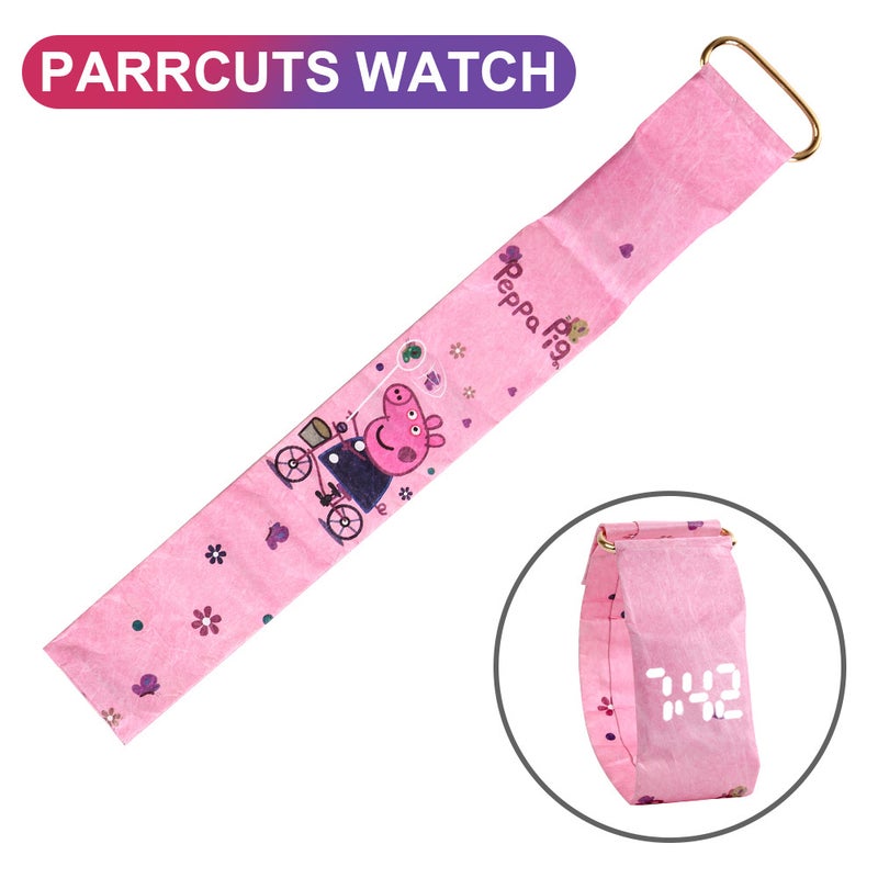 Tiktok New Dupont Paper Watch Simple Waterproof Smart Led Male And Female Student Paper Watch - Image 1