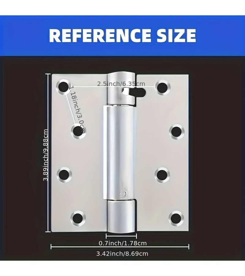Heavy Duty Spring Hinges 2pcs Automatic Closing Hinges - Image 2