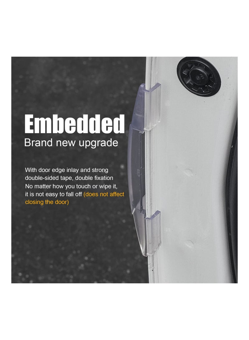 SOLARAE 4-Pack Self-Adhesive Anti-Collision Bumper Guard Trim Stickers for Car Door Edge Protection, Scratch-Resistant Side Edge Protector Strips for Vehicle Safety. - Image 3