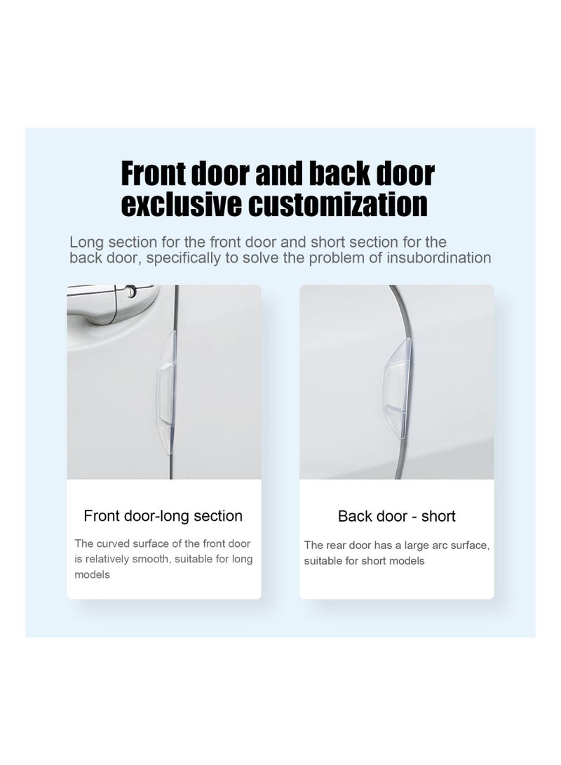 SOLARAE 4-Pack Self-Adhesive Anti-Collision Bumper Guard Trim Stickers for Car Door Edge Protection, Scratch-Resistant Side Edge Protector Strips for Vehicle Safety. - Image 5