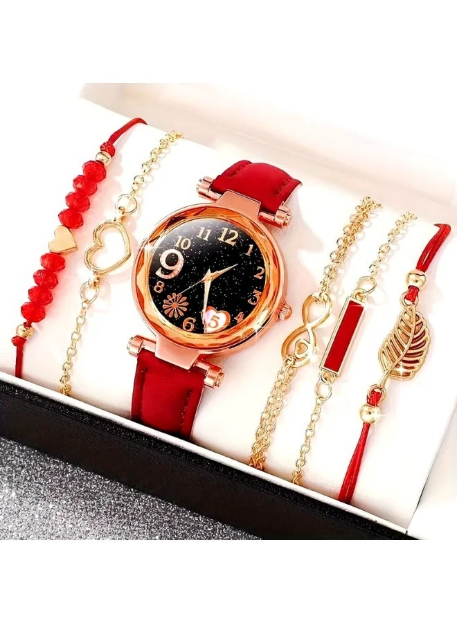 KUYING New Small Fresh Retro Decorative Watch Set 