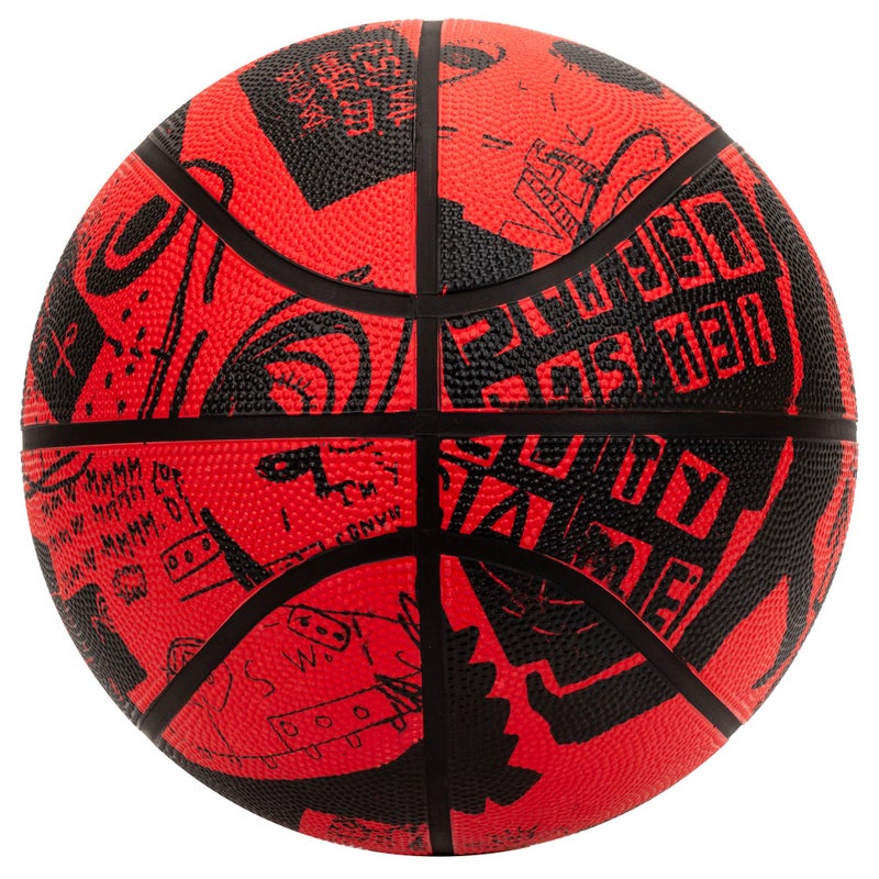 AND1 Street Art Rubber Basketball Official Regulation Size 7 295 inches Rubber Basketball Deep Channel Construction Streetball Made for Indoor Outdoor - Image 3