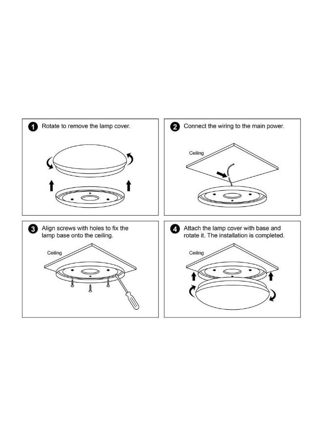 LEDVANCE - LEDvance LEDvalue Ceiling Gen4 20W/865 100-240V LED Luminaire, White - Image 1