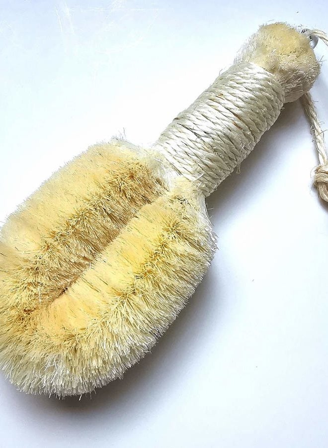 Spa Plus Dry Skin Bath Body Brush-100% Pure Natural Sisal Bristle. 9" Length - Image 5