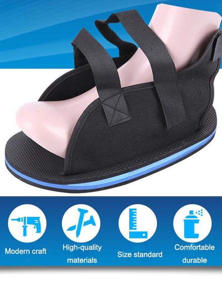MEGA Post Op Shoe Plaster Cast Shoe Medical Open Toe Foot Protection Cast Boot Recovery Gypsum Shoe for Injury Sprained Ankle Large Size (L) - Image 5