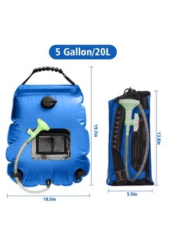 Solar Shower Bag,5 gallons/20L Solar Heating Camping Shower Bag with Removable Hose and On-Off Switchable Shower Head for Camping Beach Swimming Outdoor Traveling Hiking - pzsku/Z45F02AA9B559A2D59CECZ/45/_/1698631733/56a90696-a6dc-405c-8397-6fbbafcc5e61