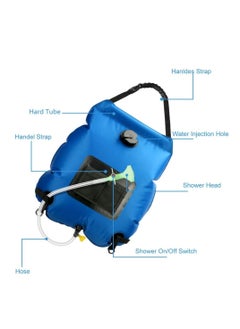 Solar Shower Bag,5 gallons/20L Solar Heating Camping Shower Bag with Removable Hose and On-Off Switchable Shower Head for Camping Beach Swimming Outdoor Traveling Hiking - pzsku/Z45F02AA9B559A2D59CECZ/45/_/1698631734/b035b13c-262f-4bfd-8222-68f54e680d16