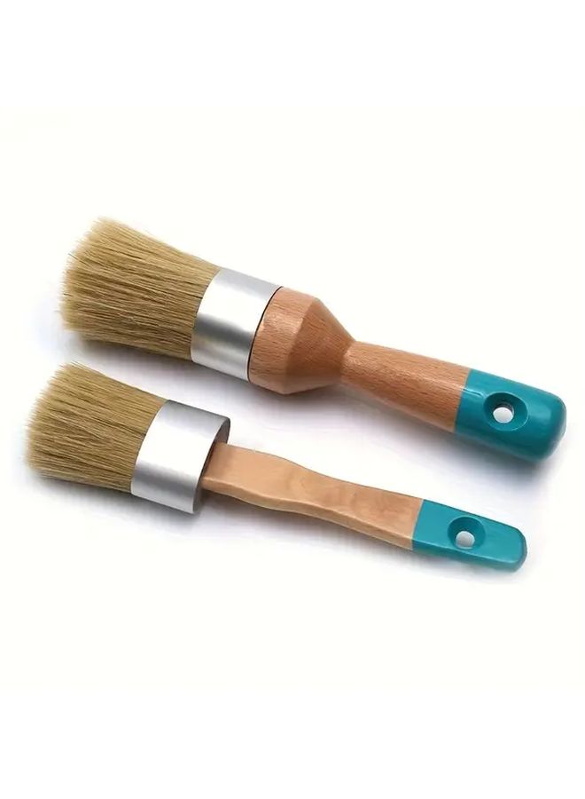 فرشتان من الشعيرات الطبيعية لطلاء الطباشير للاستخدام في أثاث DIY بدون تساقط، تطبيق ناعم - Image 1
