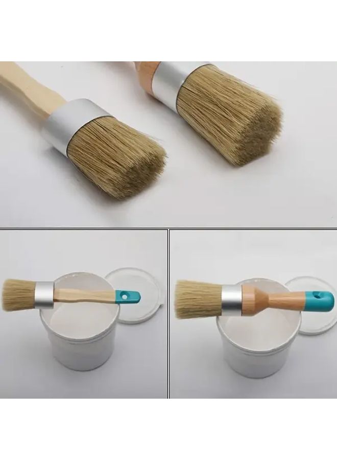 فرشتان من الشعيرات الطبيعية لطلاء الطباشير للاستخدام في أثاث DIY بدون تساقط، تطبيق ناعم - Image 3