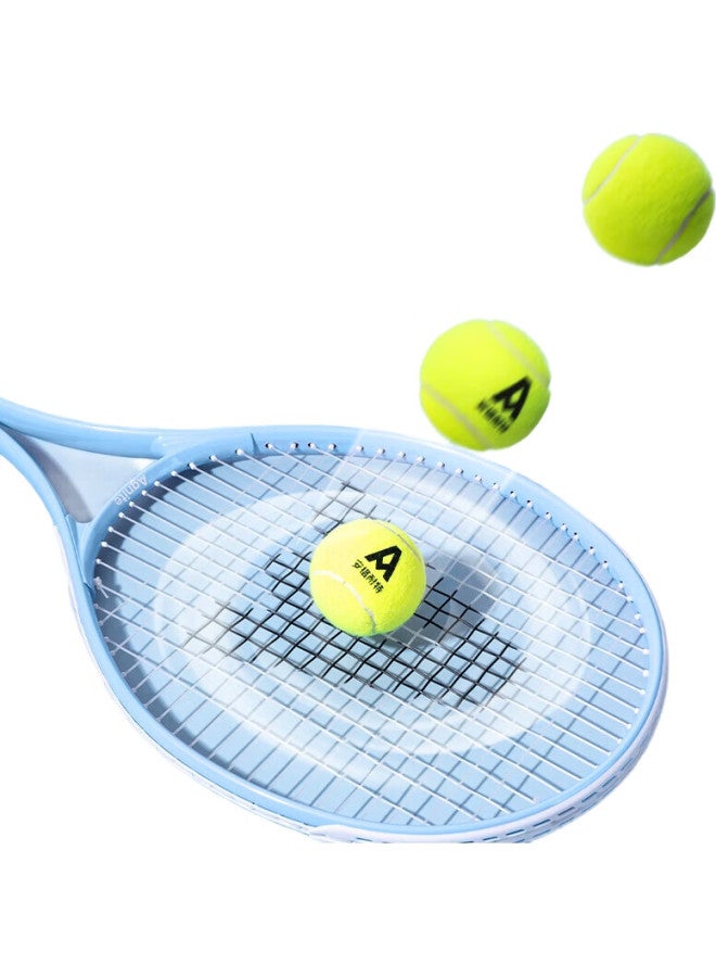 Deli & Anget Entry-Level Training Tennis Racket, Beginner'S Entertainment Sports Wear-Resistant Aluminum Alloy Single Racket Set, Youth Blue - Image 1