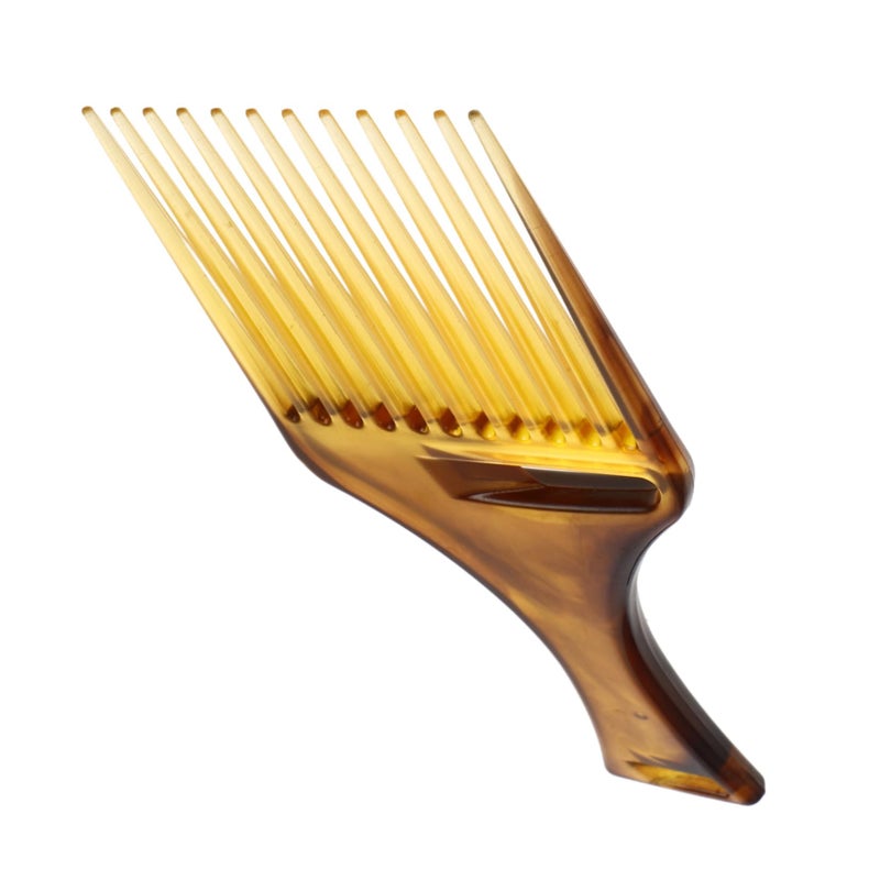 Amber Wide Tooth Comb For Curly And Wet Hair Gentle Detangling Vintage Styling Tool - Image 2