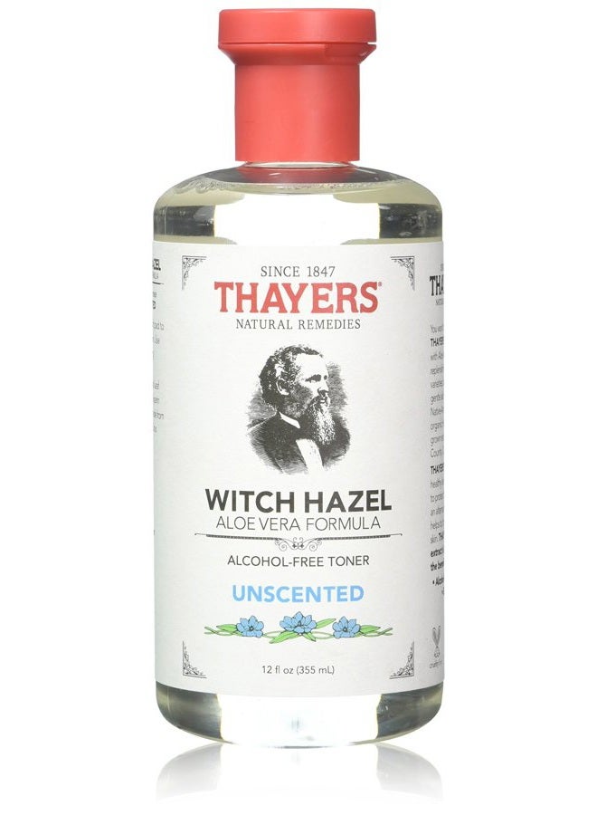 Thayers Alcohol-free Unscented Witch Hazel and Aloe Vera Formula Toner 12 oz. (Pack of 2) - Image 4