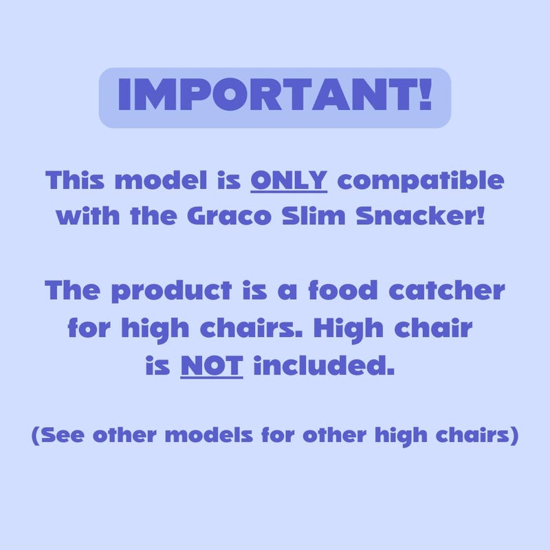 CATCHY - Food Catcher - Compatible with Graco Slim Snacker High Chair + 11 Other High Chairs - Highchair Sold Separately - Baby & Toddler Food & Mess Catcher - Under High Chair Accessory - Image 2