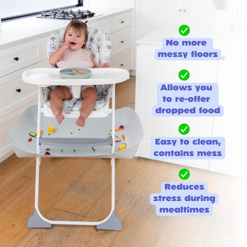 CATCHY - Food Catcher - Compatible with Graco Slim Snacker High Chair + 11 Other High Chairs - Highchair Sold Separately - Baby & Toddler Food & Mess Catcher - Under High Chair Accessory - Image 3