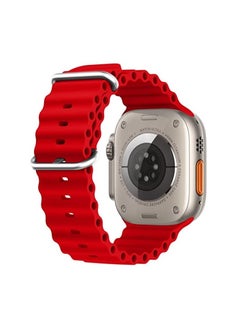 ELTRAZONE Ocean Band Compatible with Apple Watch Ultra Band Men Women, Adjustable 49mm/45mm/44mm/42m Loop Sport Fluoroelastomer Breathable for Apple Watch Ultra iWatch Series 8  - Image 4