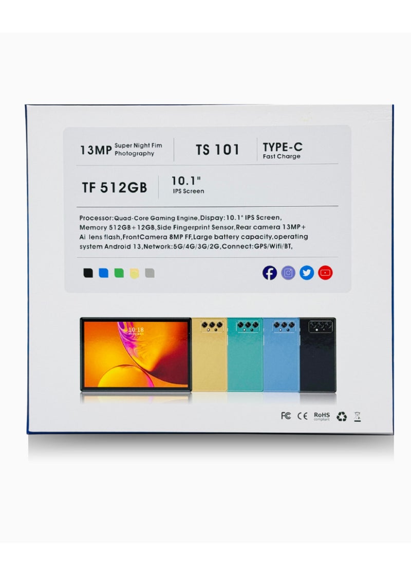 Tiny Tunes - TS 101 Smart Tablets 5G 12GB RAM 512GB ROM WIFI - Image 1