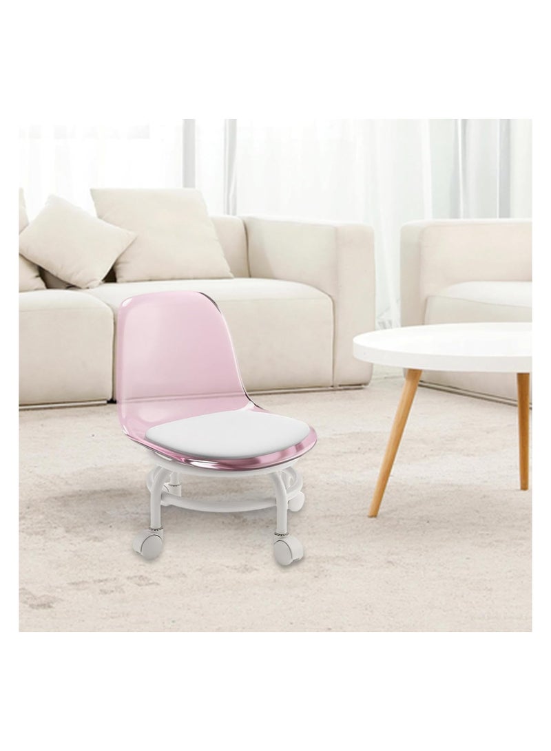 brunson Low Rolling Stool Low Roller Seat Small Swivel Stool Low to Ground with Mute Wheels and Back Support for Home Cleaning Garage Fix Outdoor Picnic Salon Office Working - Image 5