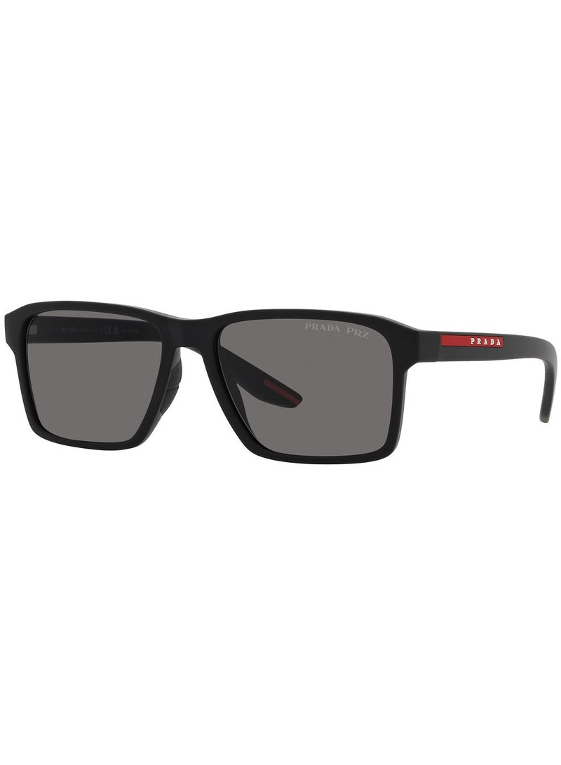 Prada Linea Rossa Prada Rectangle SPS05YS DG002G 58 Men's Sunglasses - Image 1