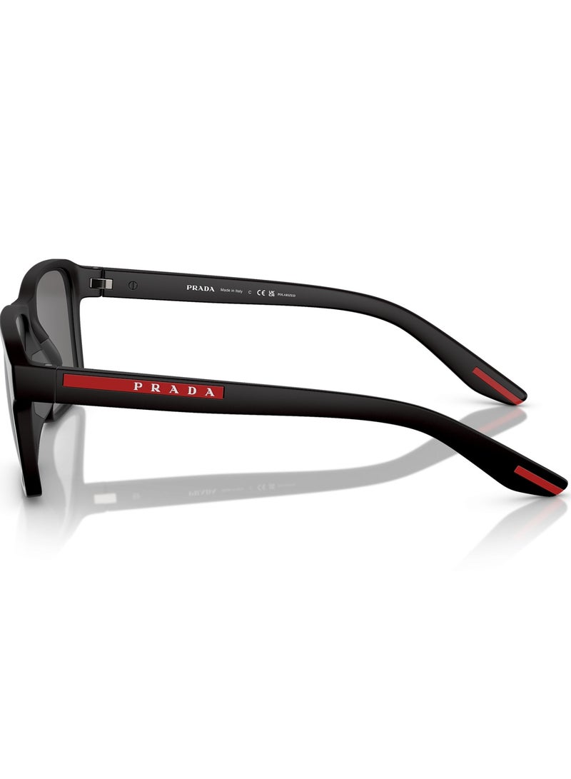 Prada Linea Rossa Prada Rectangle SPS05YS DG002G 58 Men's Sunglasses - Image 4