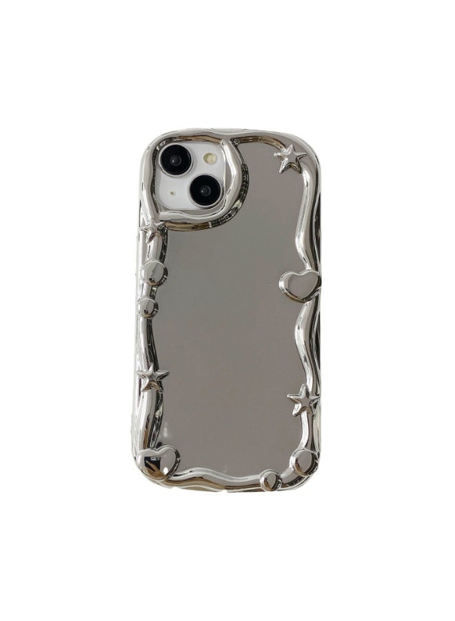 NIBEMINENT Irregular Electroplated Mirror Protective TPU Case Cover For iPhone 16 - Image 3