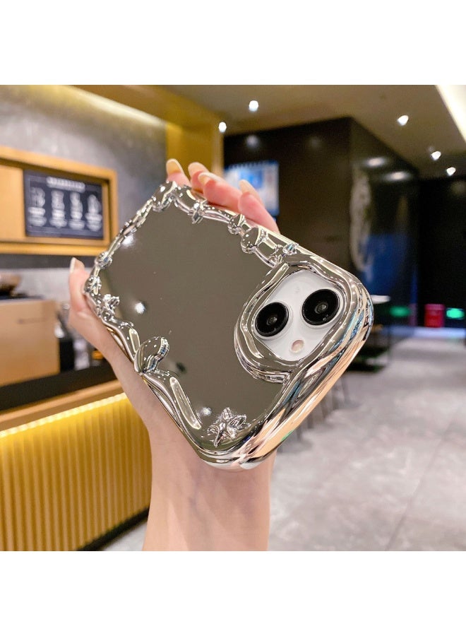 NIBEMINENT Irregular Electroplated Mirror Protective TPU Case Cover For iPhone 16 - Image 2