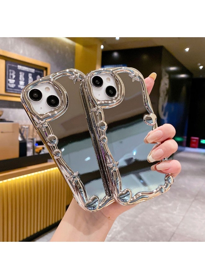 NIBEMINENT Irregular Electroplated Mirror Protective TPU Case Cover For iPhone 16 - Image 1