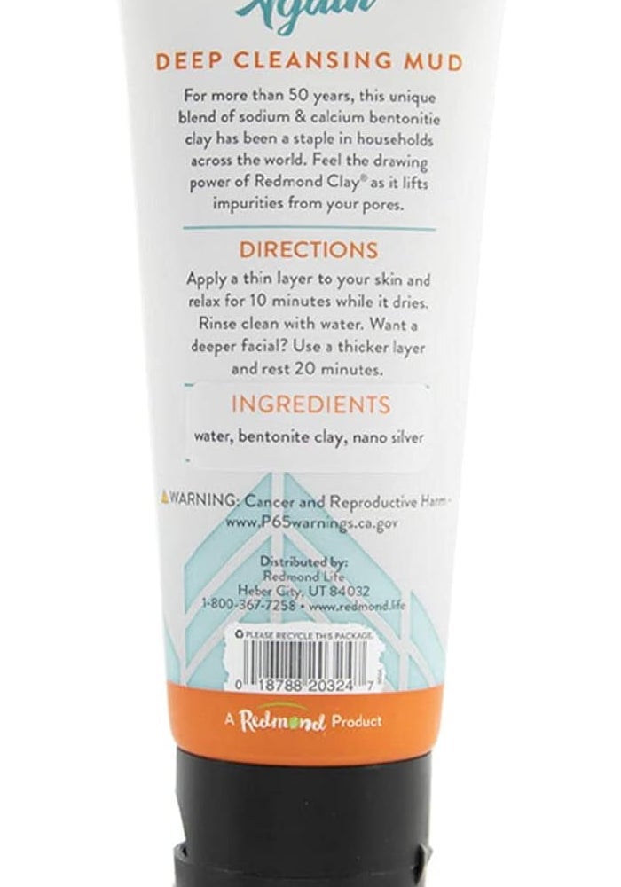 Redmond Bentonite Hydrated Clay Facial Mud Mask - 4 Ounce Tube for Clear Skin - Image 2