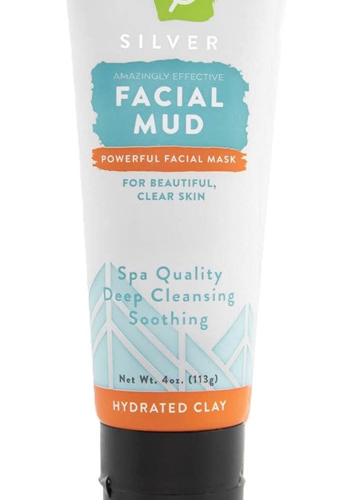 Redmond Bentonite Hydrated Clay Facial Mud Mask - 4 Ounce Tube for Clear Skin - Image 1