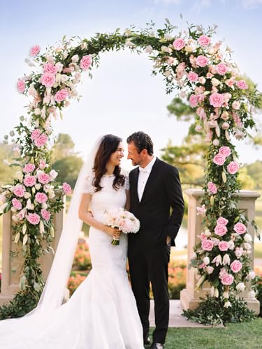MACTING Pink Artificial Flower Roses 60PCS Real Touch Fake Flowers with Stem Foam Roses for DIY Wedding Bouquet Table Centerpieces Party Bridal Shower Birthday Home Spring Valentines Day Decorations - Image 5