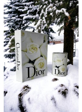 2-Piece Decorative Book Box & Cylinder Box Set Dior Cream Rose Box Set - pzsku/Z45F0CE8D3CE7EAC9FFA2Z/45/_/1731069761/36e67621-f24b-4976-b91b-89b92cb117a9