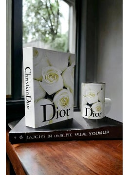 2-Piece Decorative Book Box & Cylinder Box Set Dior Cream Rose Box Set - pzsku/Z45F0CE8D3CE7EAC9FFA2Z/45/_/1731069865/b2e545c9-7e16-4eb3-8755-ff6a87ac00d3