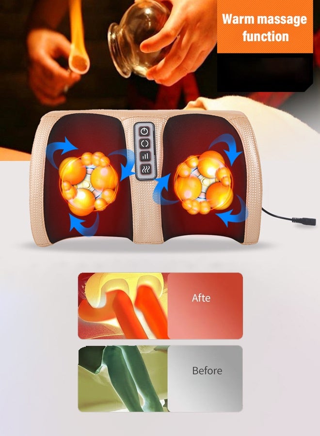 Generic 3D Shiatsu Heated Foot Massager Machine - 6 Mode Adjustable Heat (35-50°C) with Timer, Portable Home Spa for Arabic Family Pain Relief & Circulation - Image 3