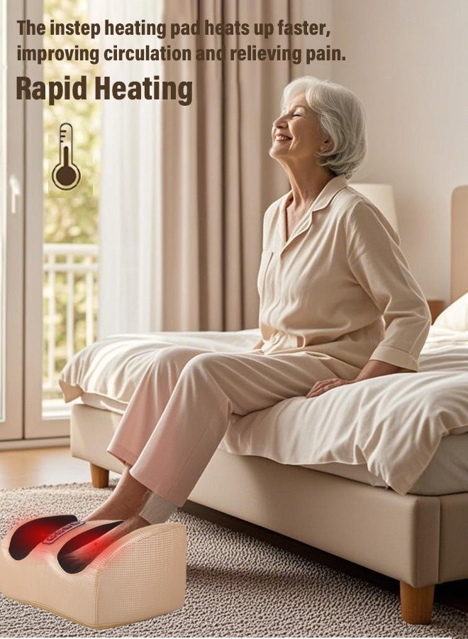 Generic 3D Shiatsu Heated Foot Massager Machine - 6 Mode Adjustable Heat (35-50°C) with Timer, Portable Home Spa for Arabic Family Pain Relief & Circulation - Image 5