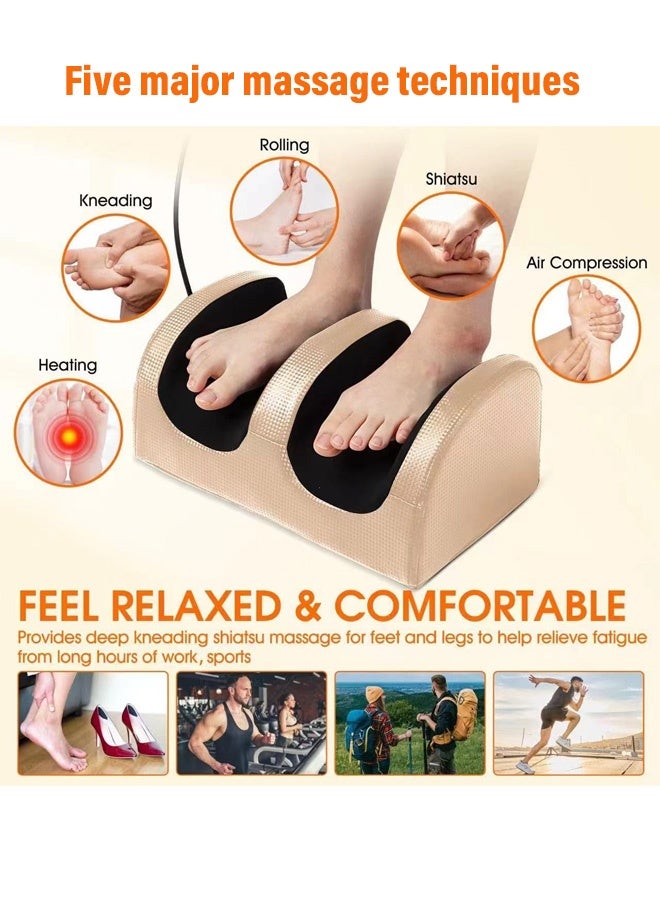 Generic 3D Shiatsu Heated Foot Massager Machine - 6 Mode Adjustable Heat (35-50°C) with Timer, Portable Home Spa for Arabic Family Pain Relief & Circulation - Image 1