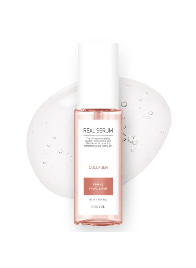 Eunyul Real Collagen Serum 1.69 Fl. Oz. Korean Skincare Elasticity & Firming Collagen Skincare  - Image 1
