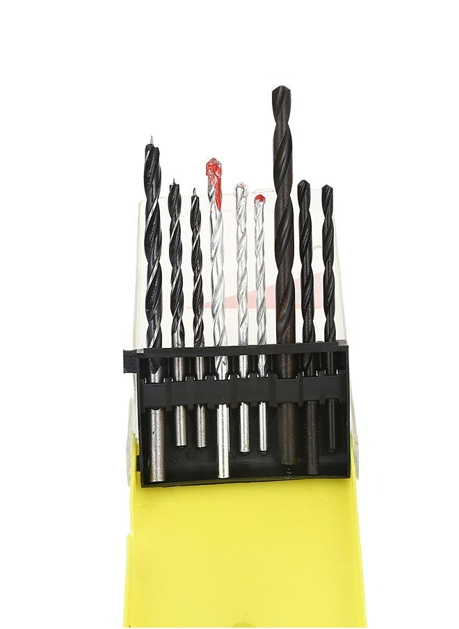 BMB tools - Wood Metal & Wall Drill Bit Set 9-Piece | Jobber Length Drill Bit Kit for Hardened Metal, Stainless Steel, Cast Iron, Wood and Plastic - Image 1