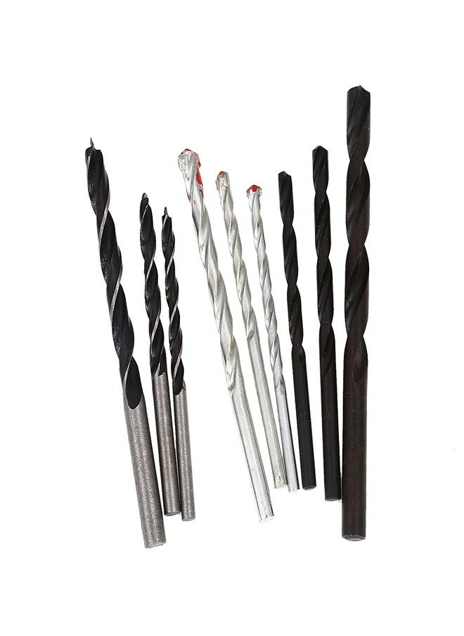 BMB tools - Wood Metal & Wall Drill Bit Set 9-Piece | Jobber Length Drill Bit Kit for Hardened Metal, Stainless Steel, Cast Iron, Wood and Plastic - Image 1